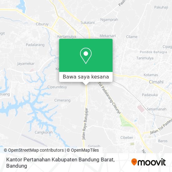 Peta Kantor Pertanahan Kabupaten Bandung Barat