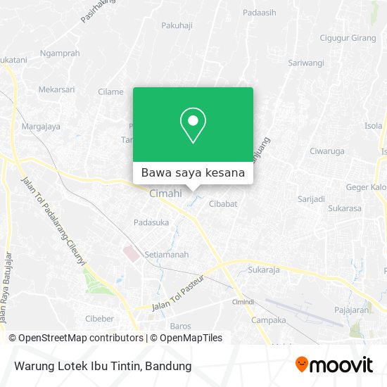 Peta Warung Lotek Ibu Tintin
