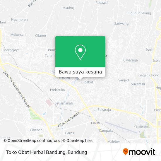 Peta Toko Obat Herbal Bandung