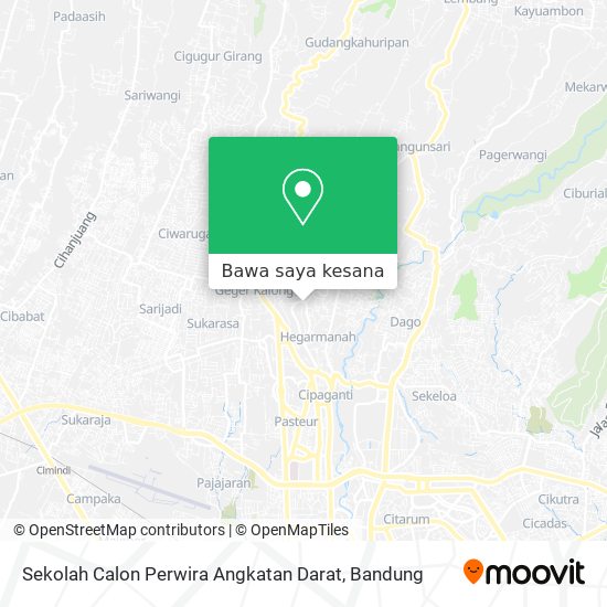 Peta Sekolah Calon Perwira Angkatan Darat