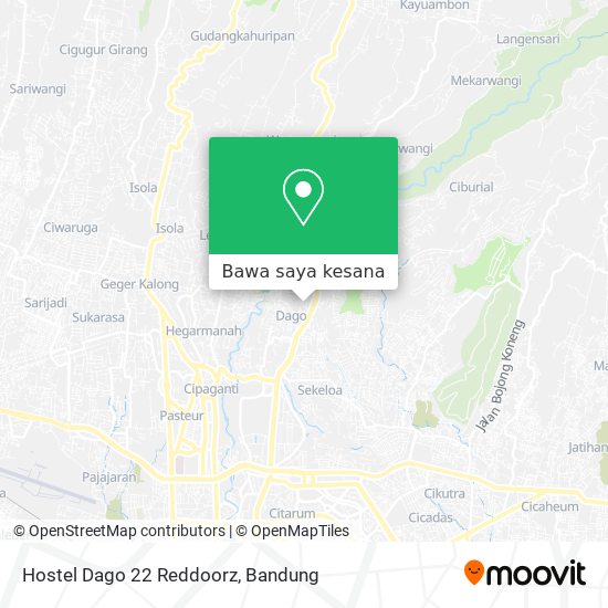 Peta Hostel Dago 22 Reddoorz