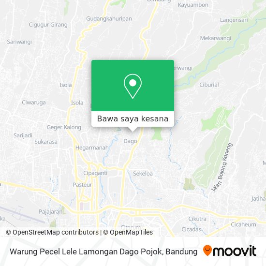 Peta Warung Pecel Lele Lamongan Dago Pojok