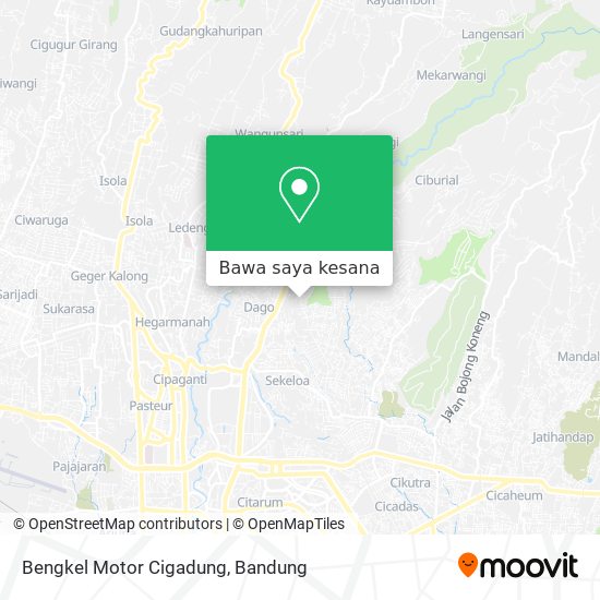 Peta Bengkel Motor Cigadung