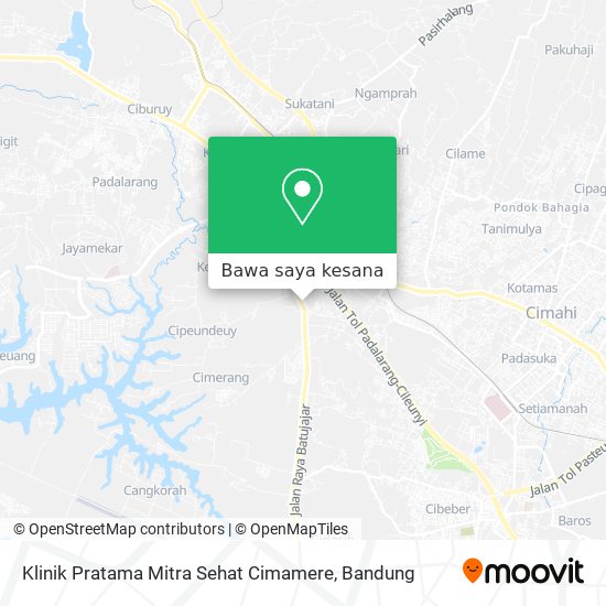 Peta Klinik Pratama Mitra Sehat Cimamere