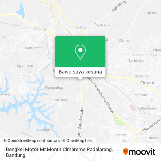 Peta Bengkel Motor Mr.Montir Cimareme Padalarang