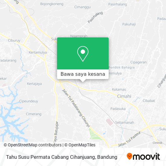 Peta Tahu Susu Permata Cabang Cihanjuang