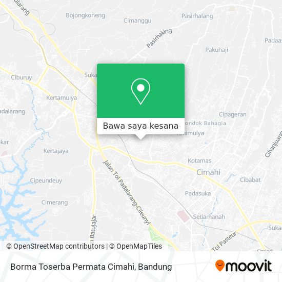 Peta Borma Toserba Permata Cimahi