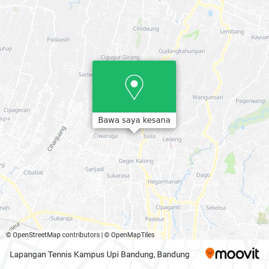 Peta Lapangan Tennis Kampus Upi Bandung