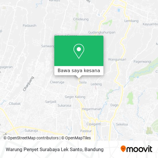 Peta Warung Penyet Surabaya Lek Santo