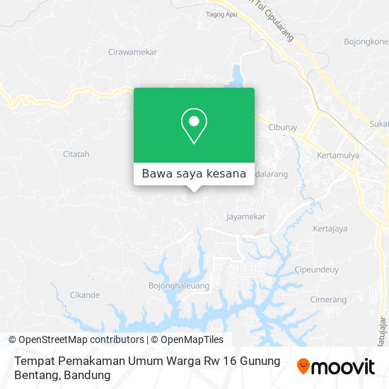 Peta Tempat Pemakaman Umum Warga Rw 16 Gunung Bentang