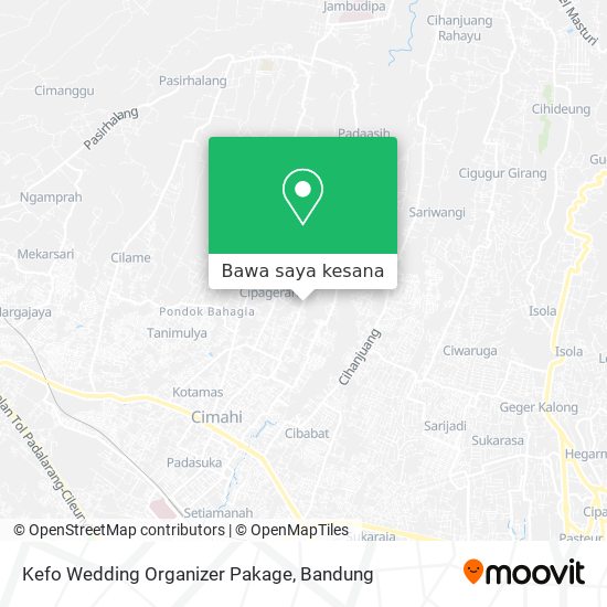 Peta Kefo Wedding Organizer Pakage