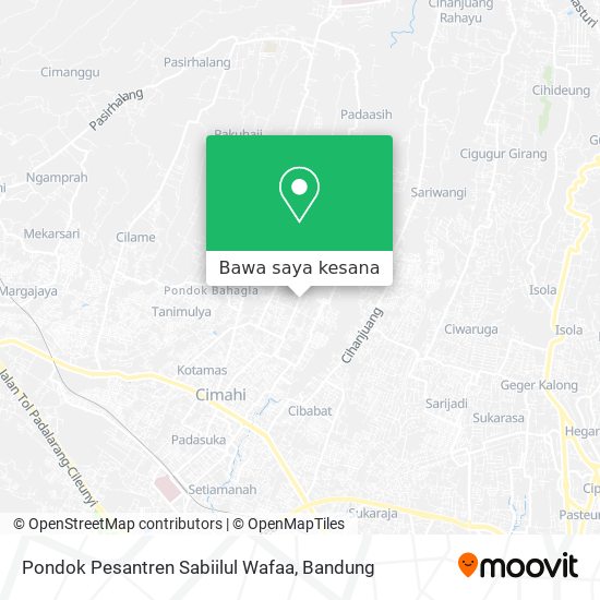 Peta Pondok Pesantren Sabiilul Wafaa