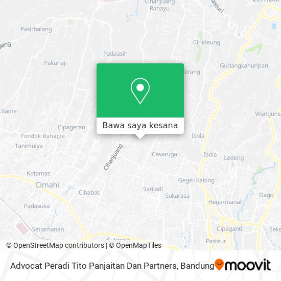 Peta Advocat Peradi Tito Panjaitan Dan Partners