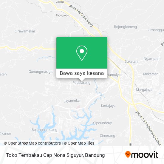 Peta Toko Tembakau Cap Nona Siguyur