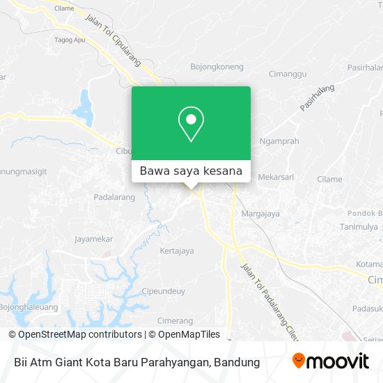 Peta Bii Atm Giant Kota Baru Parahyangan