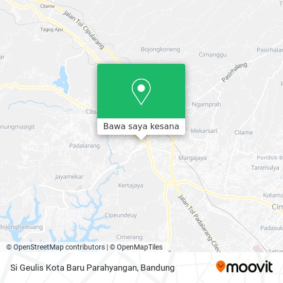 Peta Si Geulis Kota Baru Parahyangan
