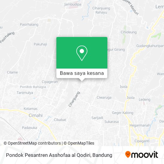 Peta Pondok Pesantren Asshofaa al Qodiri
