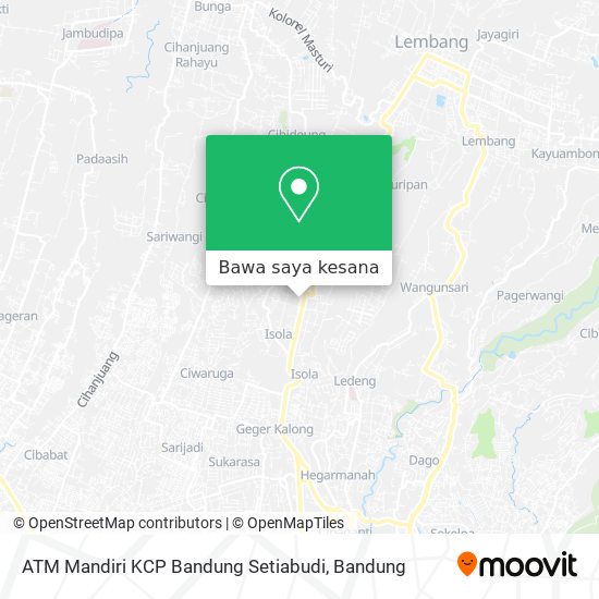 Peta ATM Mandiri KCP Bandung Setiabudi