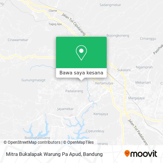 Peta Mitra Bukalapak Warung Pa Apud