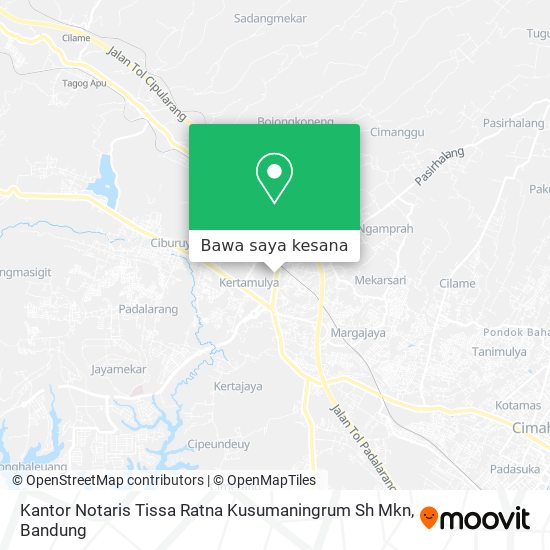 Peta Kantor Notaris Tissa Ratna Kusumaningrum Sh Mkn