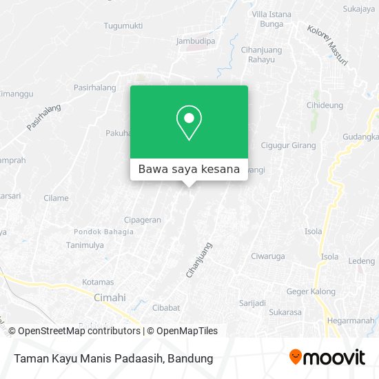 Peta Taman Kayu Manis Padaasih