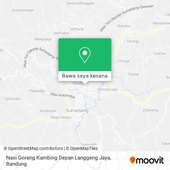 Peta Nasi Goreng Kambing Depan Langgeng Jaya