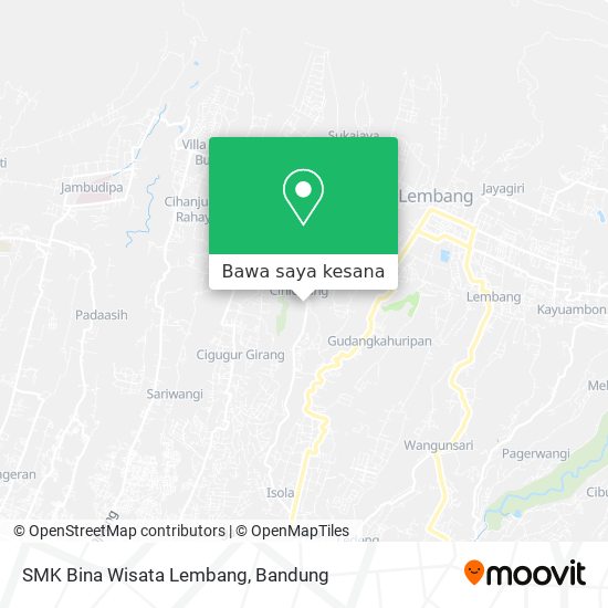 Peta SMK Bina Wisata Lembang