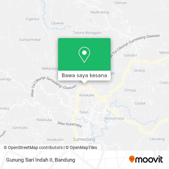 Peta Gunung Sari Indah II