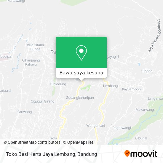 Peta Toko Besi Kerta Jaya Lembang