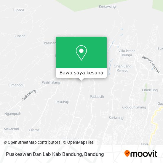 Peta Puskeswan Dan Lab Kab Bandung