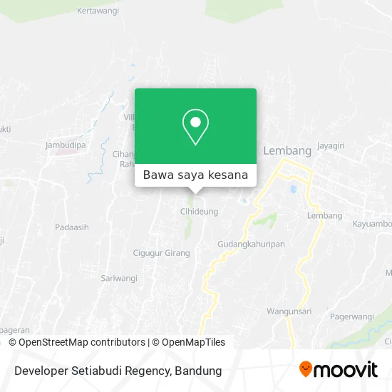 Peta Developer Setiabudi Regency