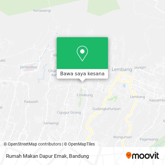 Peta Rumah Makan Dapur Emak