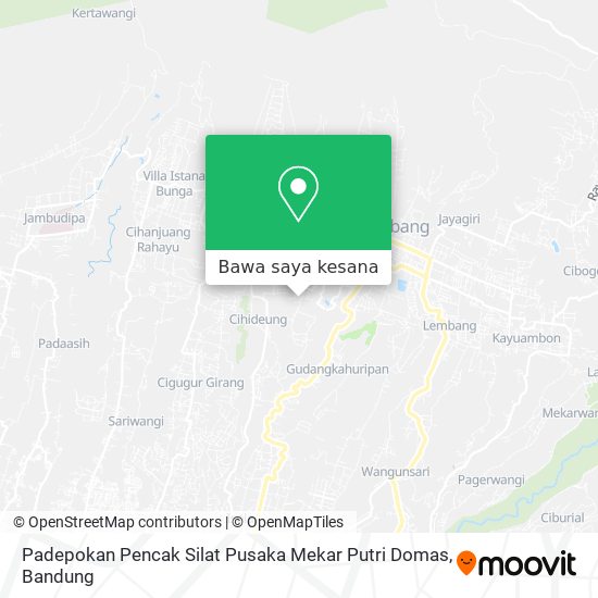 Peta Padepokan Pencak Silat Pusaka Mekar Putri Domas