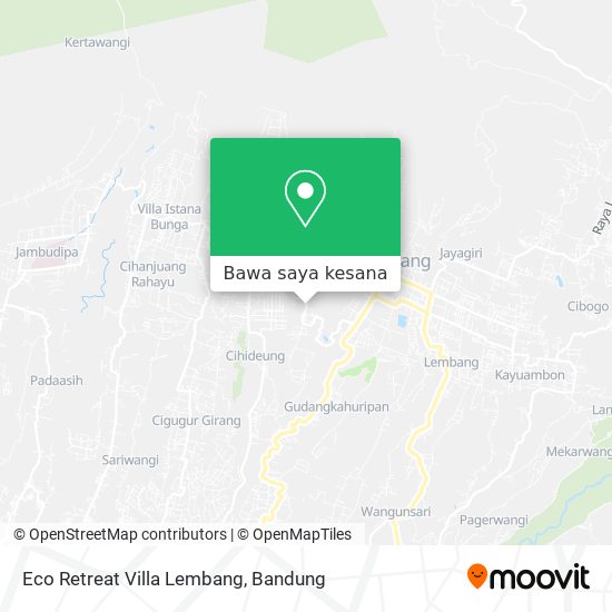 Peta Eco Retreat Villa Lembang