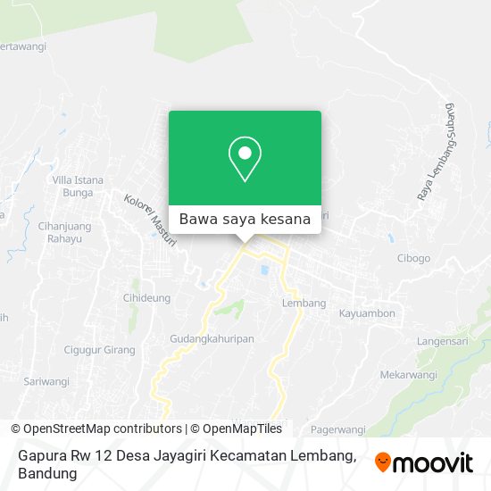 Peta Gapura Rw 12 Desa Jayagiri Kecamatan Lembang