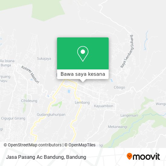 Peta Jasa Pasang Ac Bandung