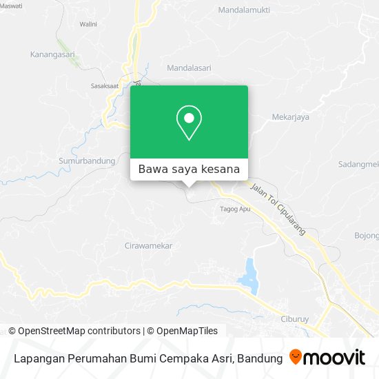 Peta Lapangan Perumahan Bumi Cempaka Asri