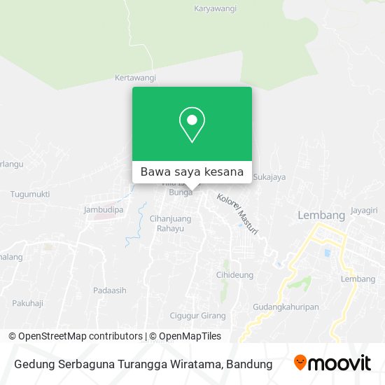 Peta Gedung Serbaguna Turangga Wiratama