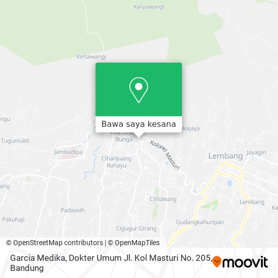 Peta Garcia Medika, Dokter Umum Jl. Kol Masturi No. 205