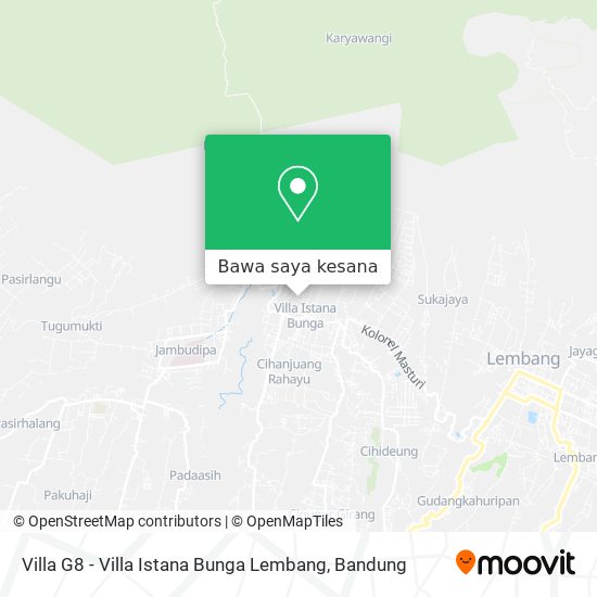 Peta Villa G8 - Villa Istana Bunga Lembang