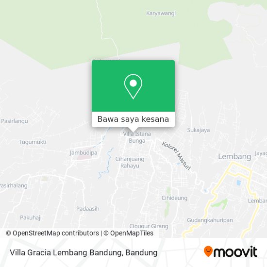 Peta Villa Gracia Lembang Bandung