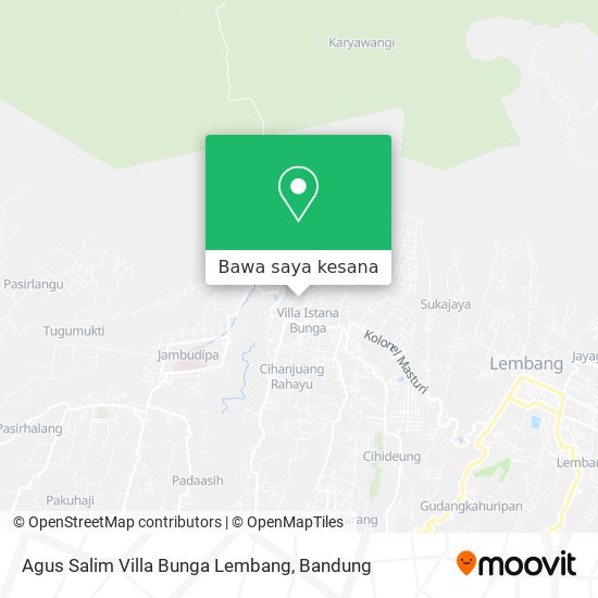 Peta Agus Salim Villa Bunga Lembang