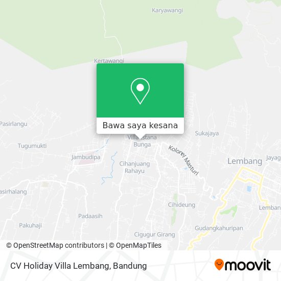 Peta CV Holiday Villa Lembang