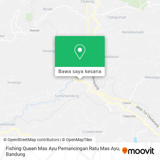 Peta Fishing Queen Mas Ayu Pemancingan Ratu Mas Ayu