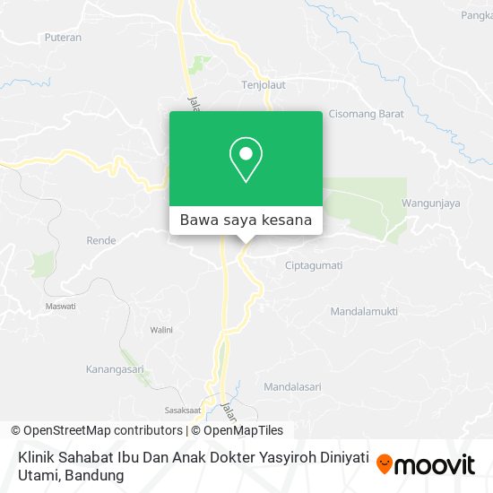 Peta Klinik Sahabat Ibu Dan Anak Dokter Yasyiroh Diniyati Utami