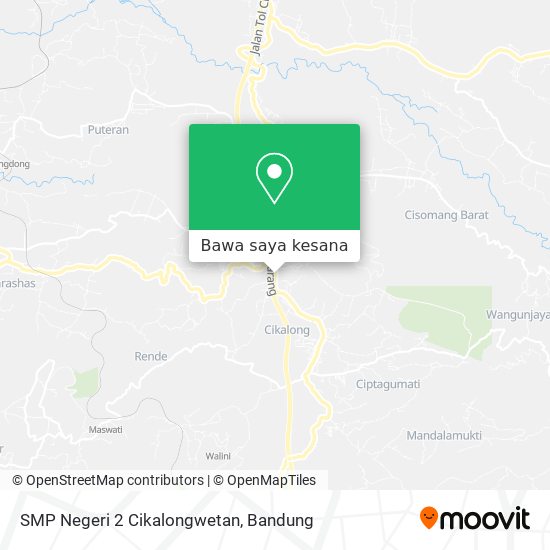 Peta SMP Negeri 2 Cikalongwetan