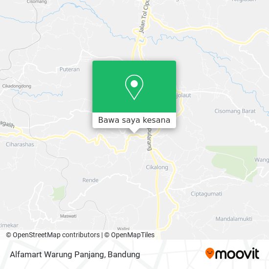 Peta Alfamart Warung Panjang