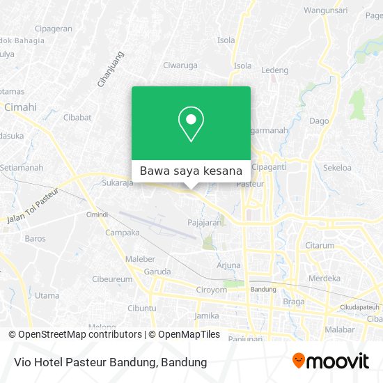 Peta Vio Hotel Pasteur Bandung