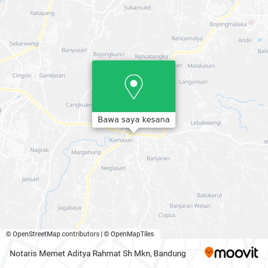 Peta Notaris Memet Aditya Rahmat Sh Mkn
