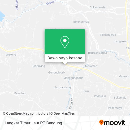 Peta Langkat Timur Laut PT